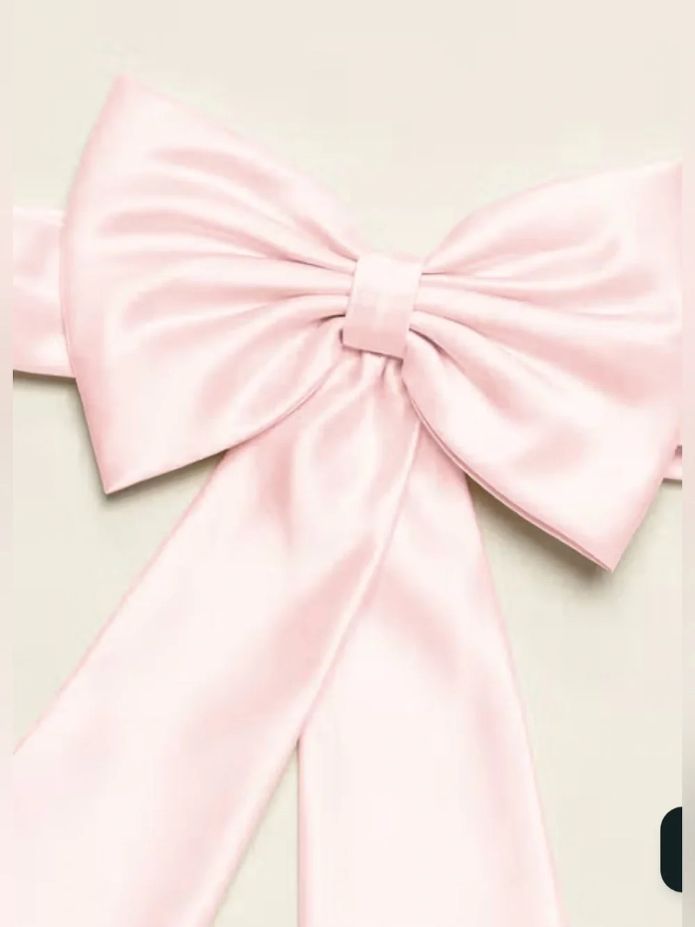 David’s Bridal Satin Flower Girl Sash with Back Bow Petal Blush Pink Wedding